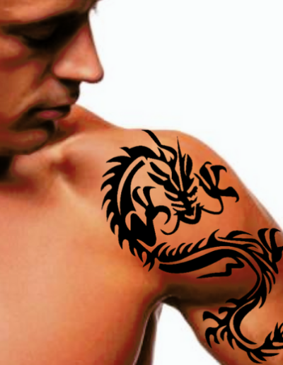 Dragon Henna Tattoo Trial Design | Asian dragon with shaded … | Flickr